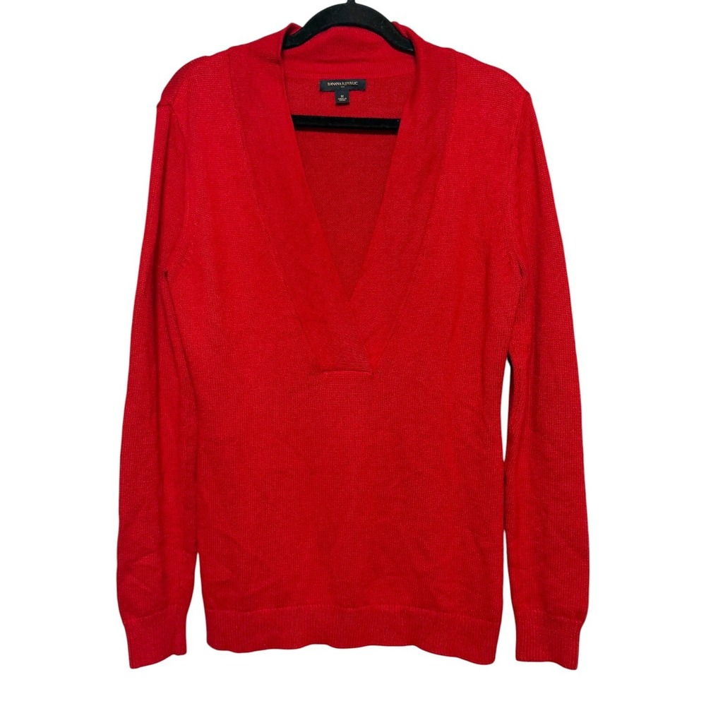 Banana Republic Angora Blend Old Money Prep Sweater Womens‎ Size M Quiet Luxury